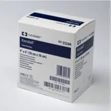 KND 55566BG (CS/5) BX/10 FOAM BORDER GENTLE DRESSING, SIZE 5.5IN X 5.5IN