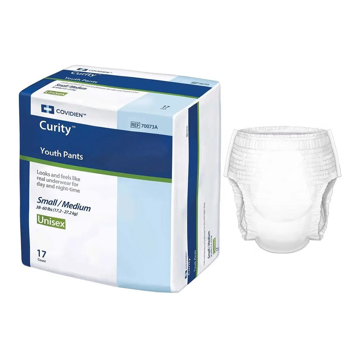 KND 70073A CS/4BG (17EA/BG) CURITY YOUTH PANTS, UNISEX, MEDIUM (45-65 LBS.)