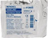 KND 8884413605 BX/50 VASELINE PETROLATUM GAUZE, 3IN X 9IN, STERILE, NON-ADHERENT.