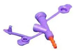 KND 8884751622 EA/1 KANGAROO ADAPTER,Y-PORT/PEG NON STERILE-ORANGE 16FR