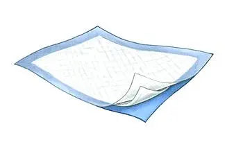 KND 949 CS/300 WINGS FLUFF UNDERPAD MODERATE ABSORBENCY 17"X 24" LIGHT. BLUE
