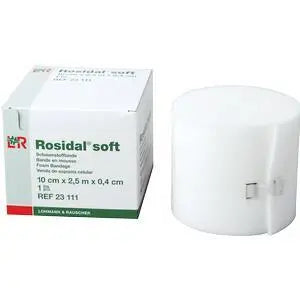 LR 23111 EA/1 ROSIDAL SOFT FOAM PADDING BANDAGE 4" x 1/6" x 2.2yd WASHABLE L/F