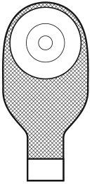 MAR 56522 BX/10 MARLEN ULTRALITE 1-PIECE DRAINABLE POUCH W/ AQUATACK SHALLOW CONVEX BARRIER, PRE-CUT 7/8IN OPENING,