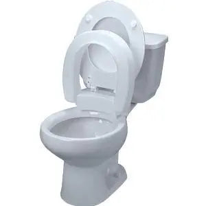 MDK 725711005 EA/1 HINGED ELEVATED TOILET SEAT, ELONGATED 350LB, 20-1/4" X 14-3/4" X 3-3/4", 3" (NON-RETURNABLE)