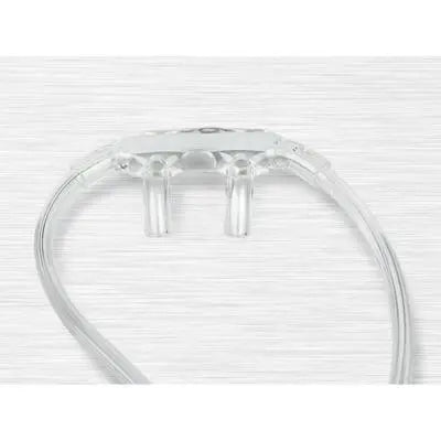 MDL HCSU4504S CS/50 NASAL CANNULA ADULT SUPERSOFT CURVED-TIP W/ 4" PVC OXYGEN TUBING AND UNIVERSAL CONNECTOR