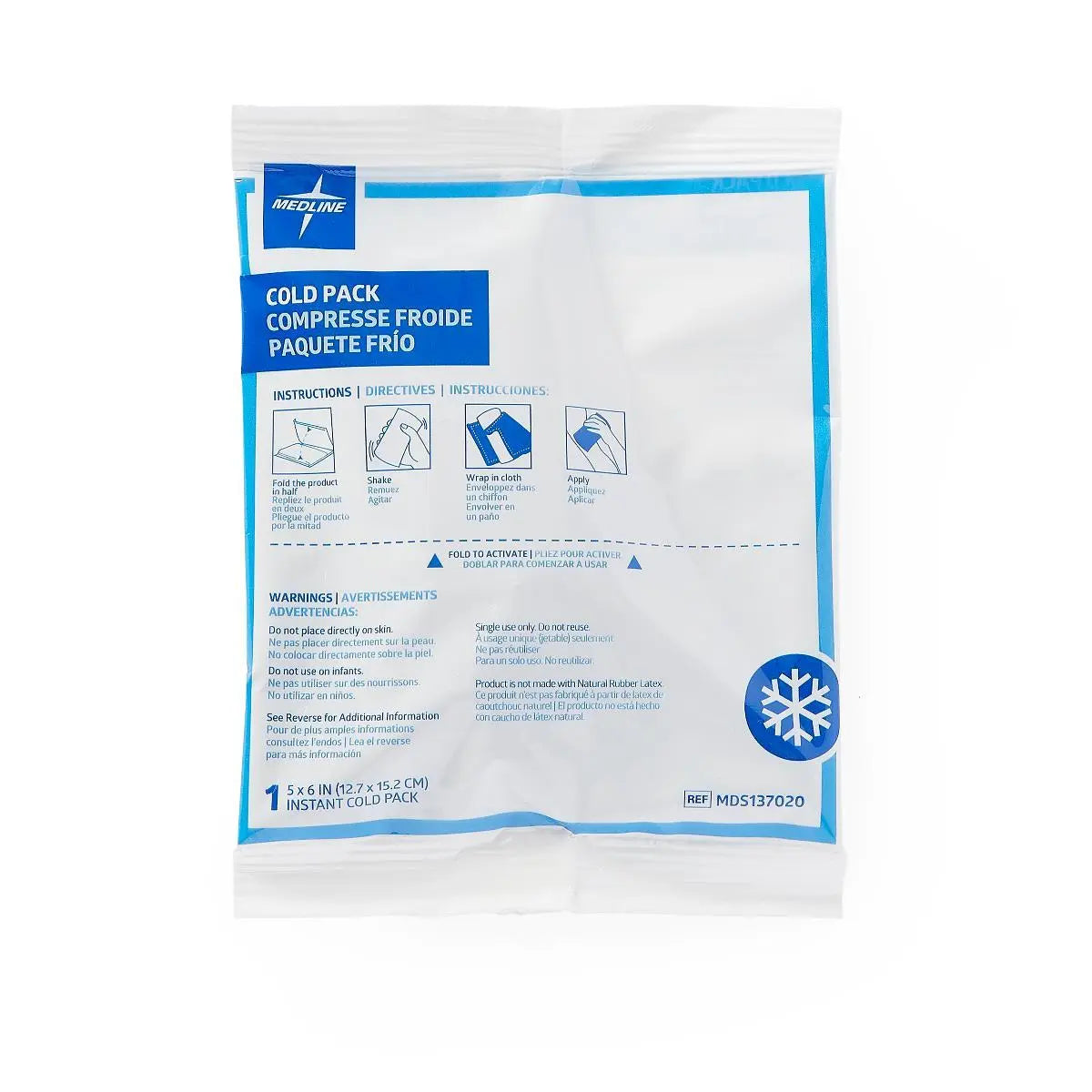 MDL MDS137020 CS/50 COLD PACK INSTANT (4.75" X 6.25")