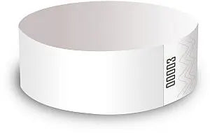 MDL MDS2101M CS/1000 TAMPER RESISTANT ADHESIVE CLOSURE ID BANDS, 1IN X 10IN, WHITE