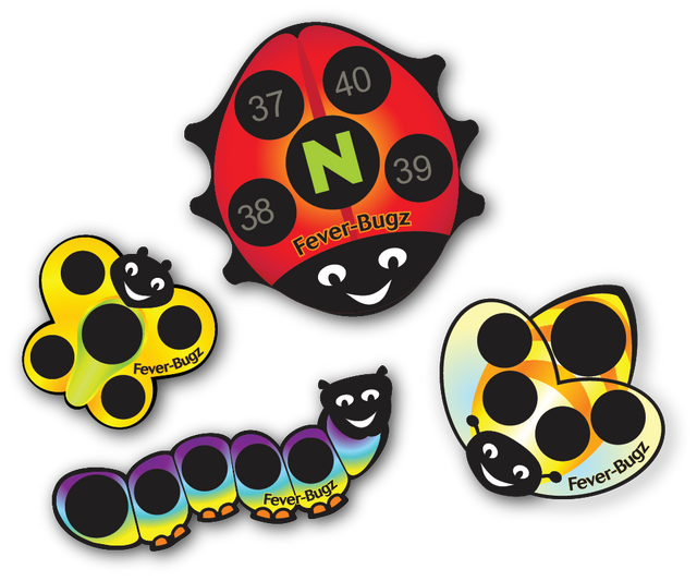 (Pk/8) Fever-Bugz Stick On Thermo-Indicators - Box Of 12PK- 96 each's - Home Health Store Inc