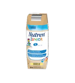 NES 12344549 CS/24 NUTREN JUNIOR NUTRITIONAL FORMULA, TETRA PRISMA PACK, VANILLA, 250ML (NON-RETURNABLE)