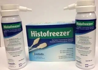 PL 2879100580 BX/2 HISTOFREEZER PORTABLE CRYOSURGICAL SPRAY, W/ TWO 80ML CANNISTERS, 24 2MM TIPS AND 36 5MM TIPS.
