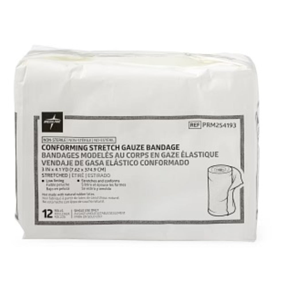 Conform Stretch Bandage 3" X 4.1 Yd, Non-Sterile, 12/box