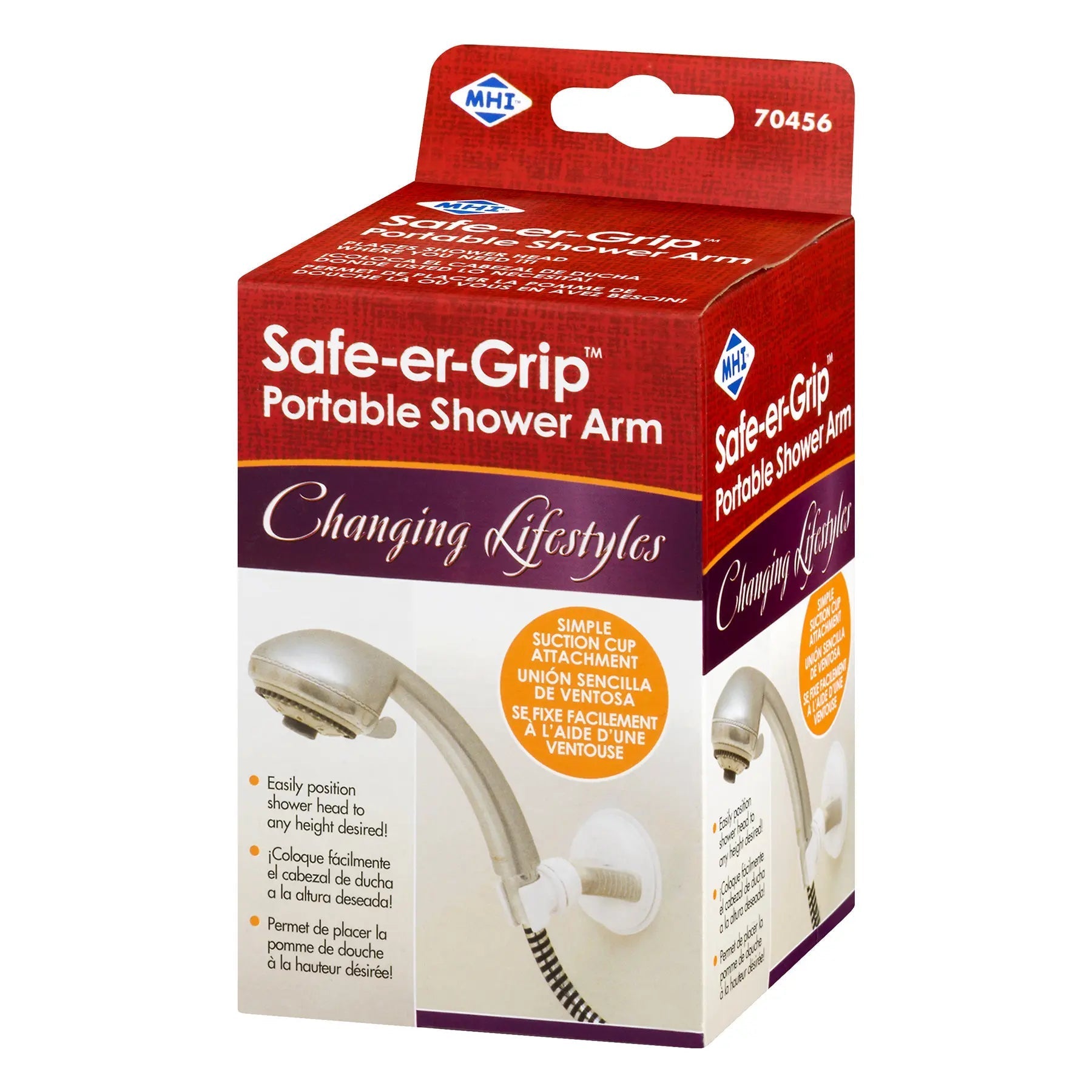 QUE 70456 EA/1 SAFE-ER GRIP SHOWER HOLDER..NON-RETURNABLE