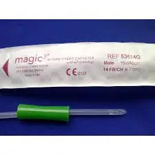 RMC 53612G BX/30 MAGIC3 HYDROPHILLIC MALE INTERMITTENT CATHETER W/ SURE-GRIP, 12FR 16IN