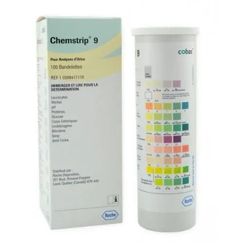 ROCH10398411119 BTL/100 CHEMSTRIP 9 URINE TEST STRIP