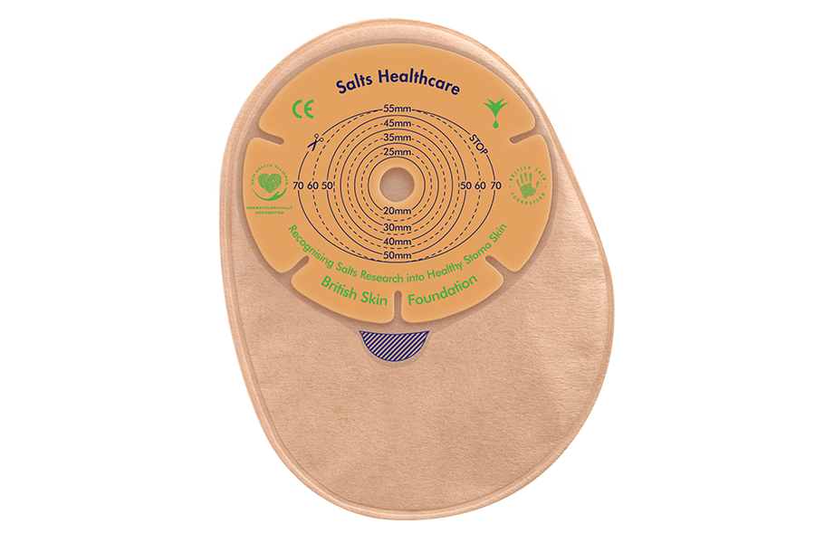 SALT NA41 BX/30 CONFIDENCE NATURAL ADVANCE 1-PIECE CLOSED POUCH WITH FLEXFIL & ALOE-PRECUT 41MM