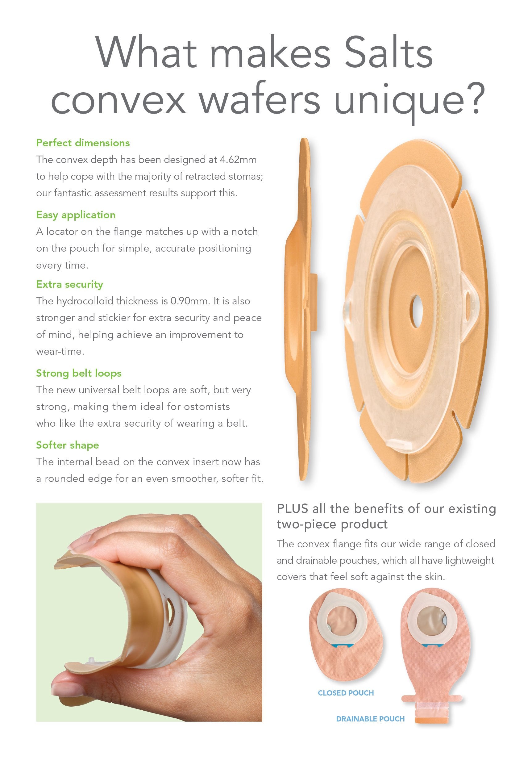 SALT XFHD28 BX/5 HARMONY DUO CONVEX FLANGE W/ FLEXIFIT & ALOE PRE-CUT 28MM