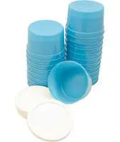 SM 5000 BG/50 BLUE DENTURE CUP W/ LID