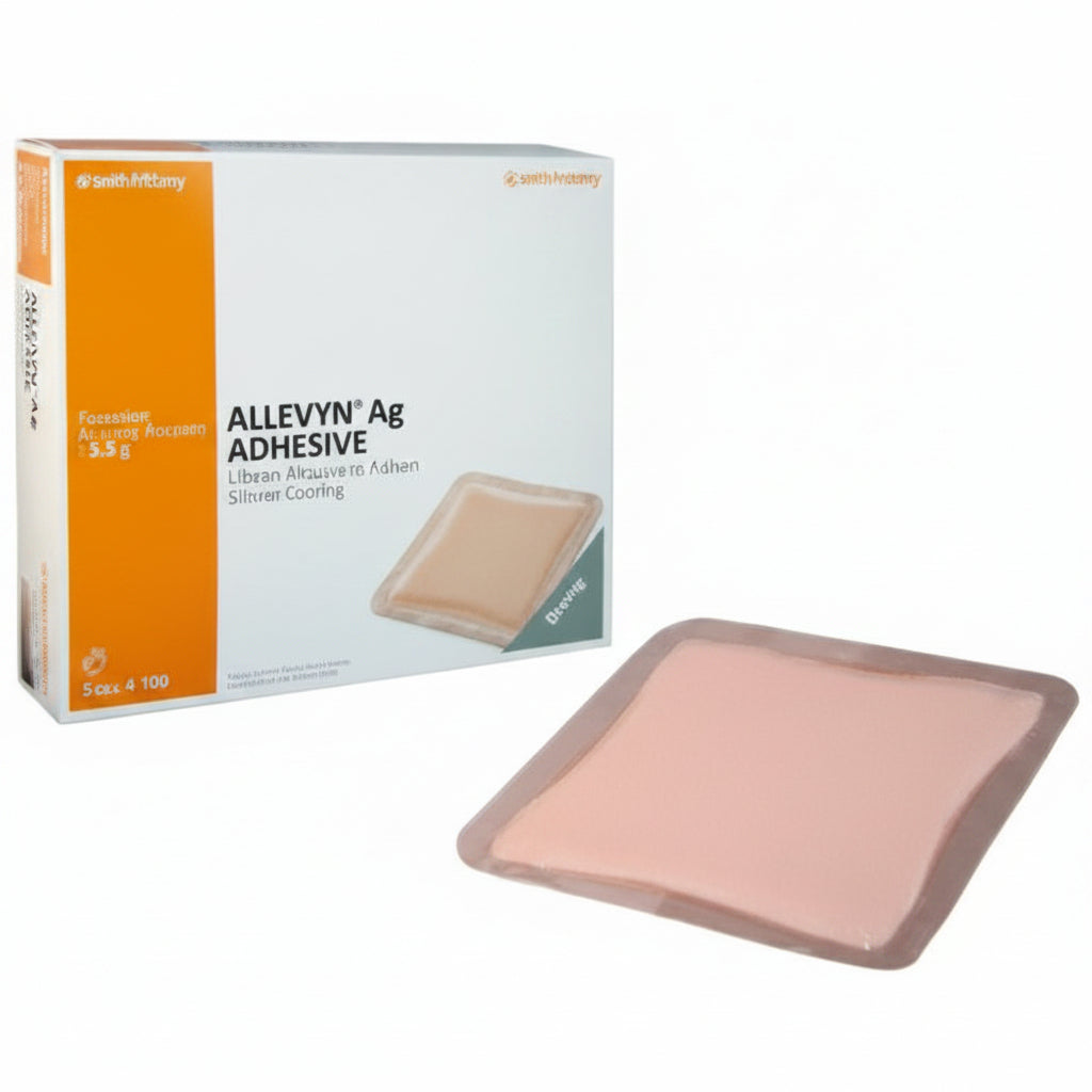SNU 66020976 BX/10 ALLEVYN AG ADHESIVE DRESSING, SIZE 17.5CM X 17.5CM