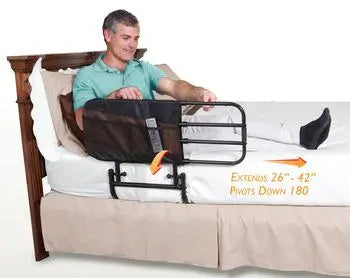 STD 8000 EA/1 EZ ADJUST BED RAIL, HEIGHT 23IN, WIDTH ADJUSTS 26IN-34IN-42IN, WEIGHT CAP 400LBS (NON-RETURNABLE)