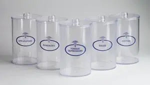 TEC 4011 SET/5 PLASTIC SUNDRY JARS