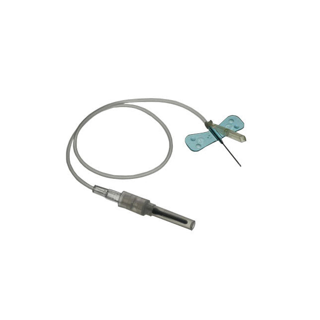 BX/50 SURSHIELD SAFETY WINGED BLOOD COLLECTION SET 25G x 3/4" PUSH-LOCK NEEDLE W/ 12" COIL-RESISTANT TUBING & MULTI-SAMPLE LUER ADAPTER LATEX-FREE