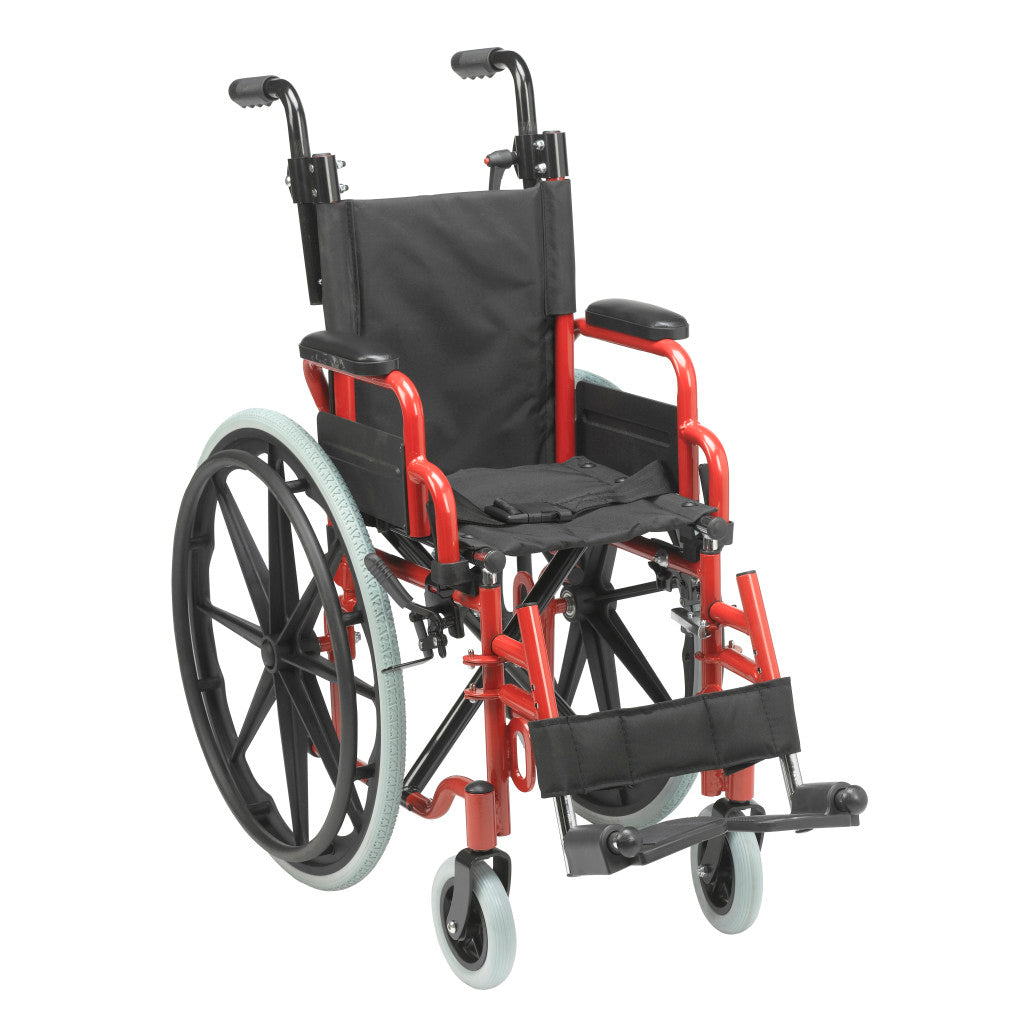 Drive Wallaby Pediatric Wheelchair 12" Red