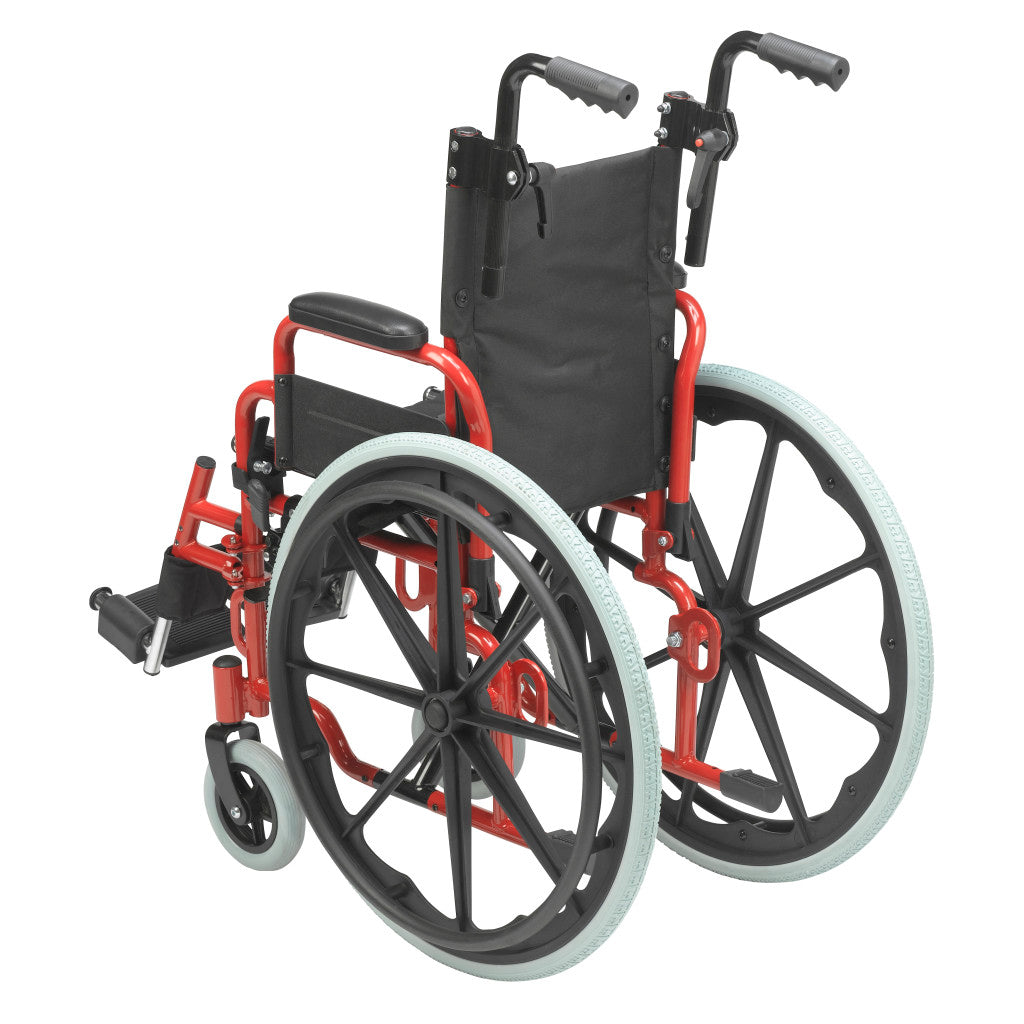 Drive Wallaby Pediatric Wheelchair 12" Red