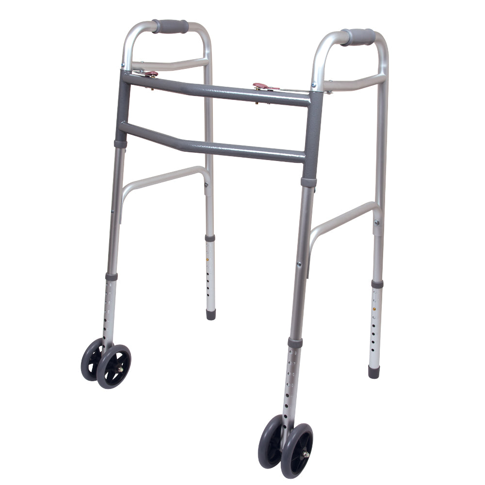 ProBasics Bariatric 2-Button Walker with Wheels