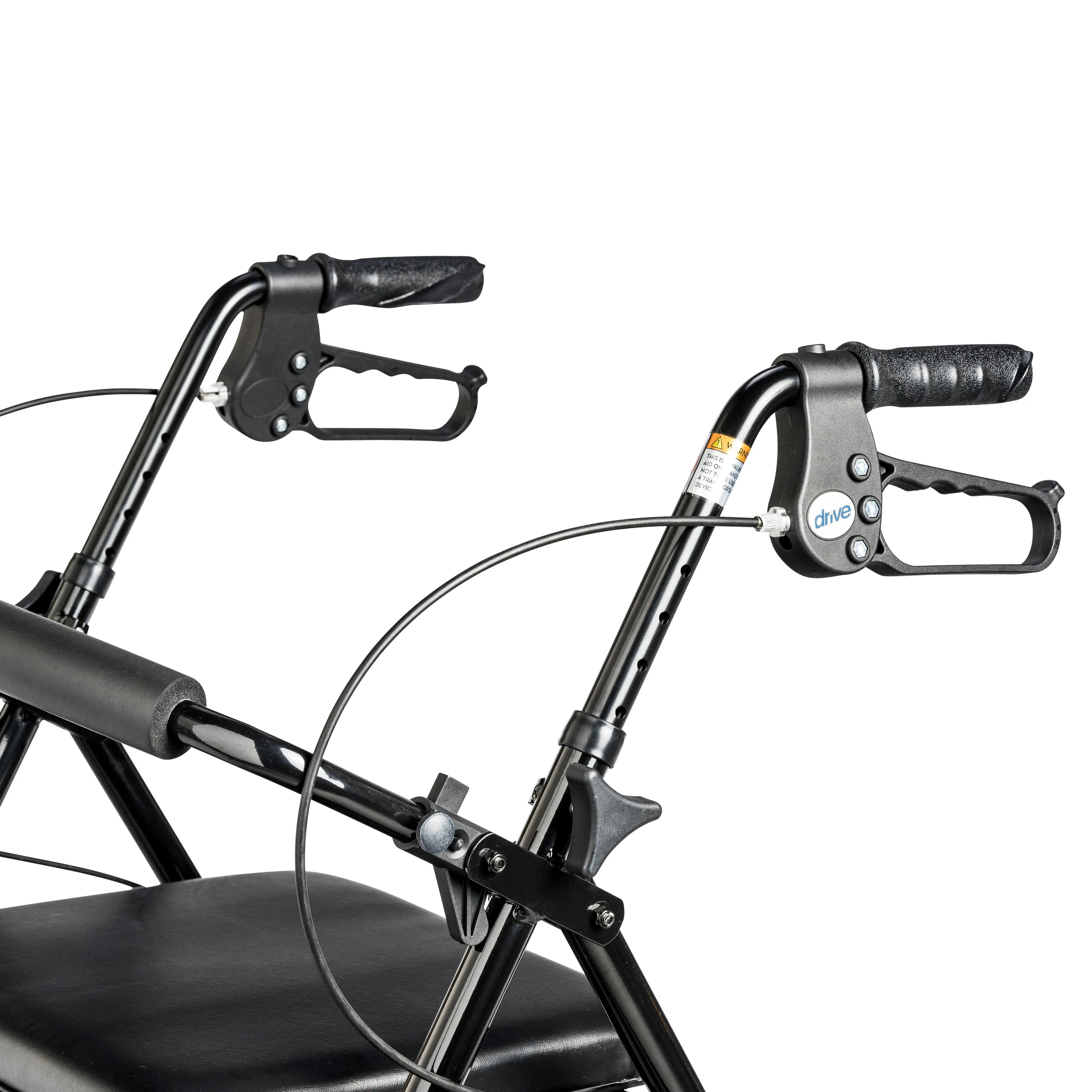 Rollator Rolling Walker with 6" Wheels, Fold Up Removable Back Support and Padded Seat - Home Health Store Inc