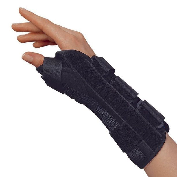 Otc Maximum 8" Wrist Splint Right Black Medium W/ Removable Palmar Splint & Flexible Stays - Ea/1 - Home Health Store Inc