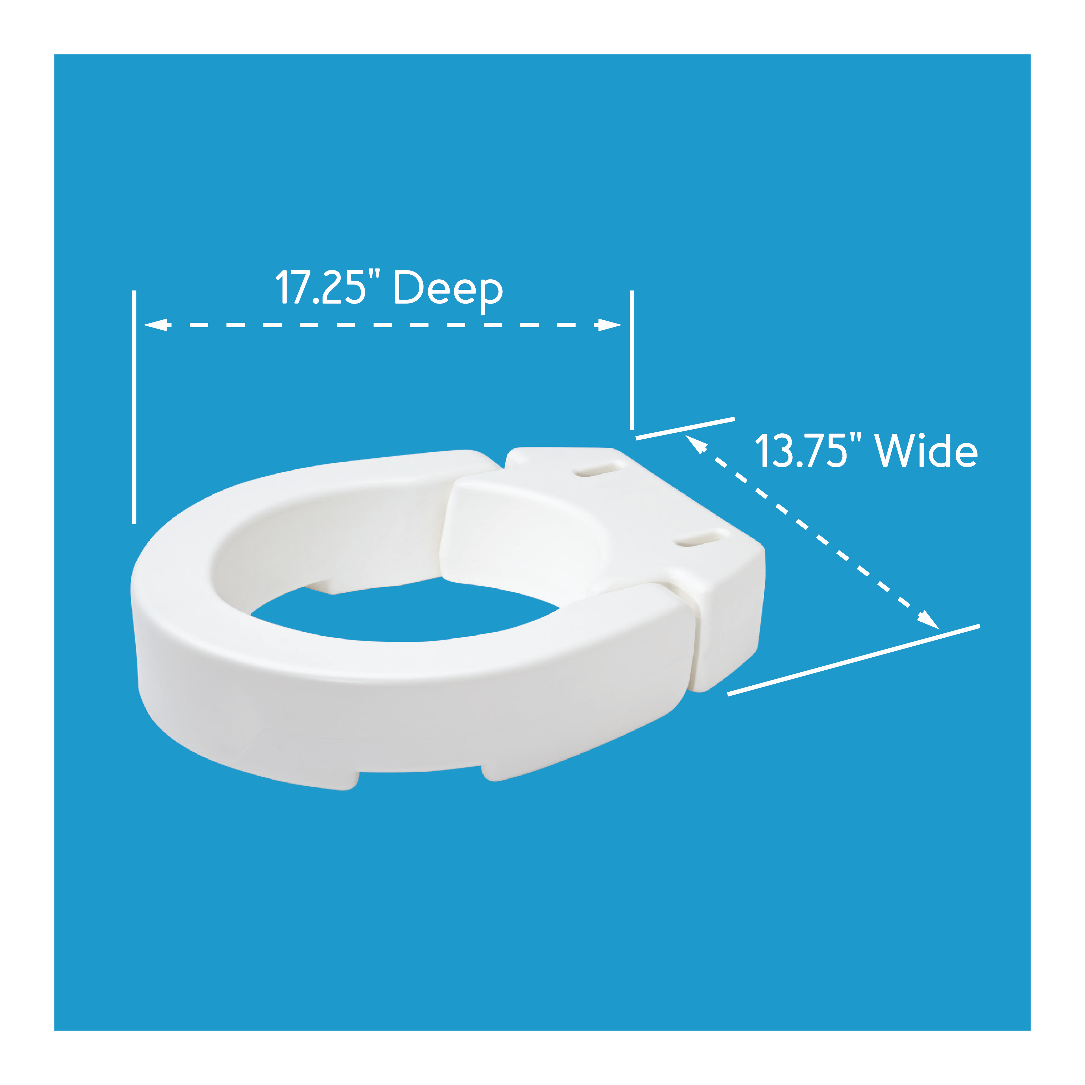 Carex Flip Up Raised Toilet Seat