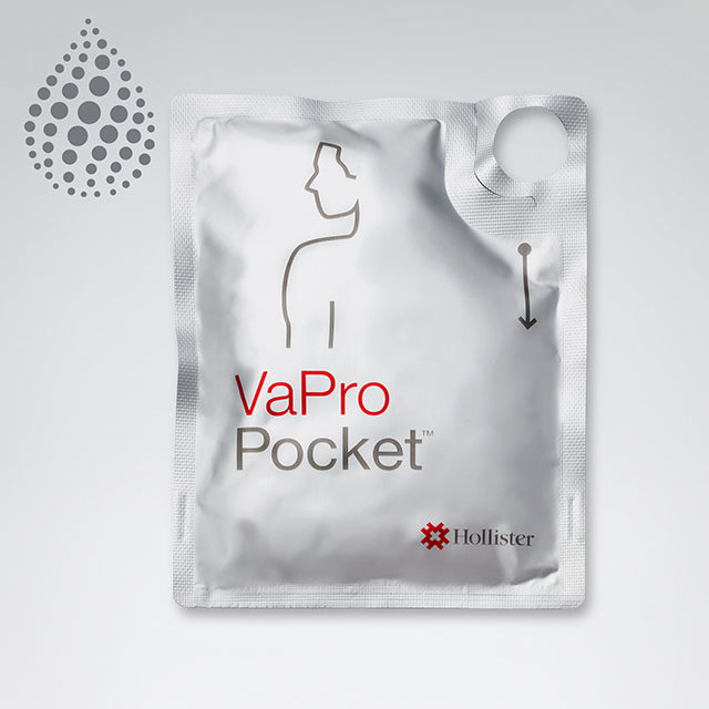Vapro Pocket Hydrophilic Intermittent Catheters 16" - Box Of 30