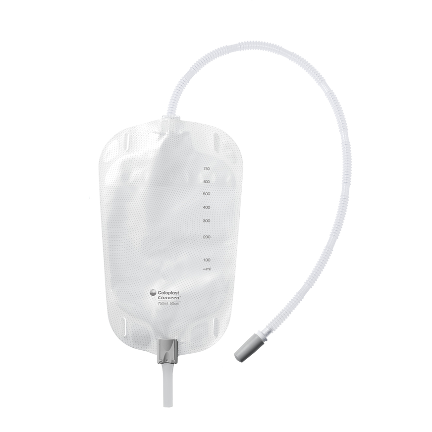 Conveen® Security+ Leg Bag, Clamp Outlet, Straps, Non Sterile, 17oz (500ml) - 1 Each - Home Health Store Inc