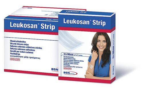 (5 Strips/Pk) Leukosan Strip Adhesive Closure Strips 3mm X 75mm - Box Of 50 - Home Health Store Inc