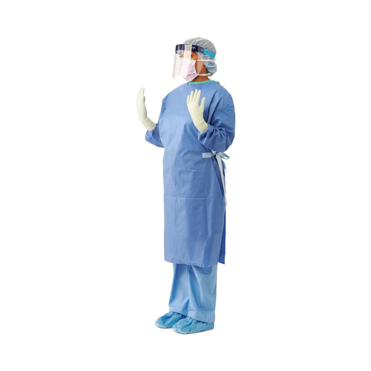 Medline Eclipse Sterile Non-Reinforced Surgical Gown with Set-In Sleeves, Level 2