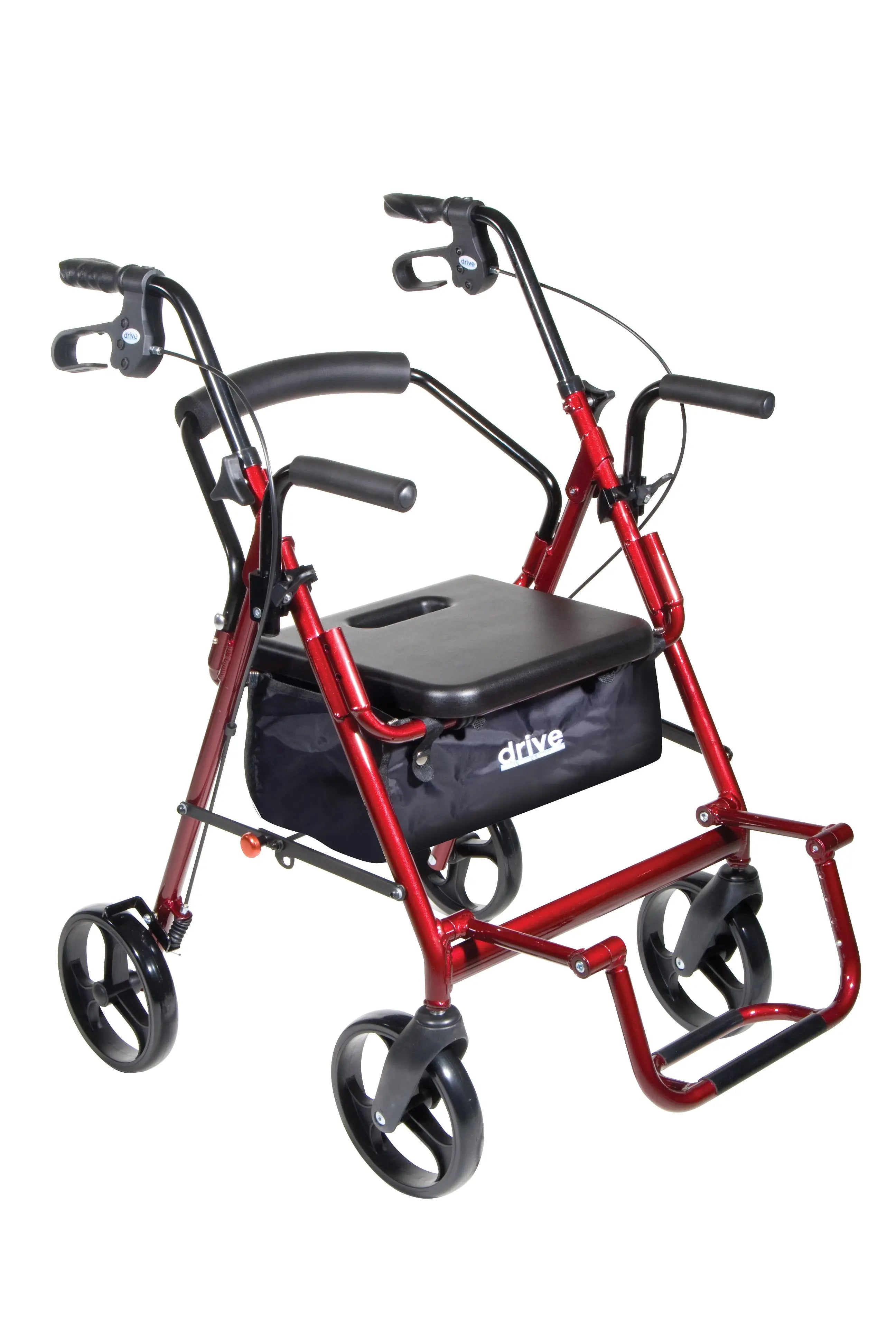 Duet Dual Function Transport Wheelchair Rollator Rolling Walker - Home Health Store Inc