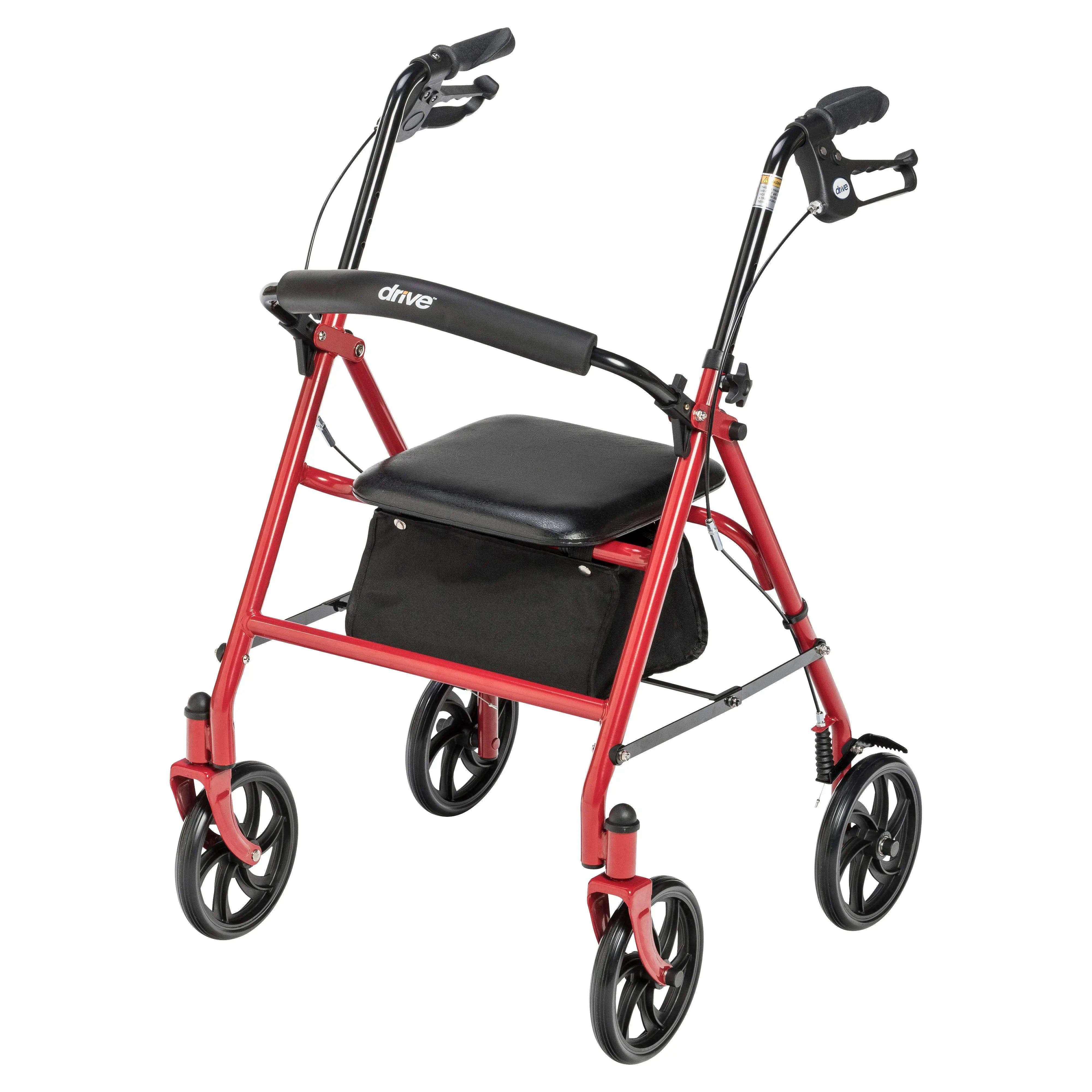 Four Wheel Rollator Rolling Walker with Fold Up Removable Back Support - Home Health Store Inc