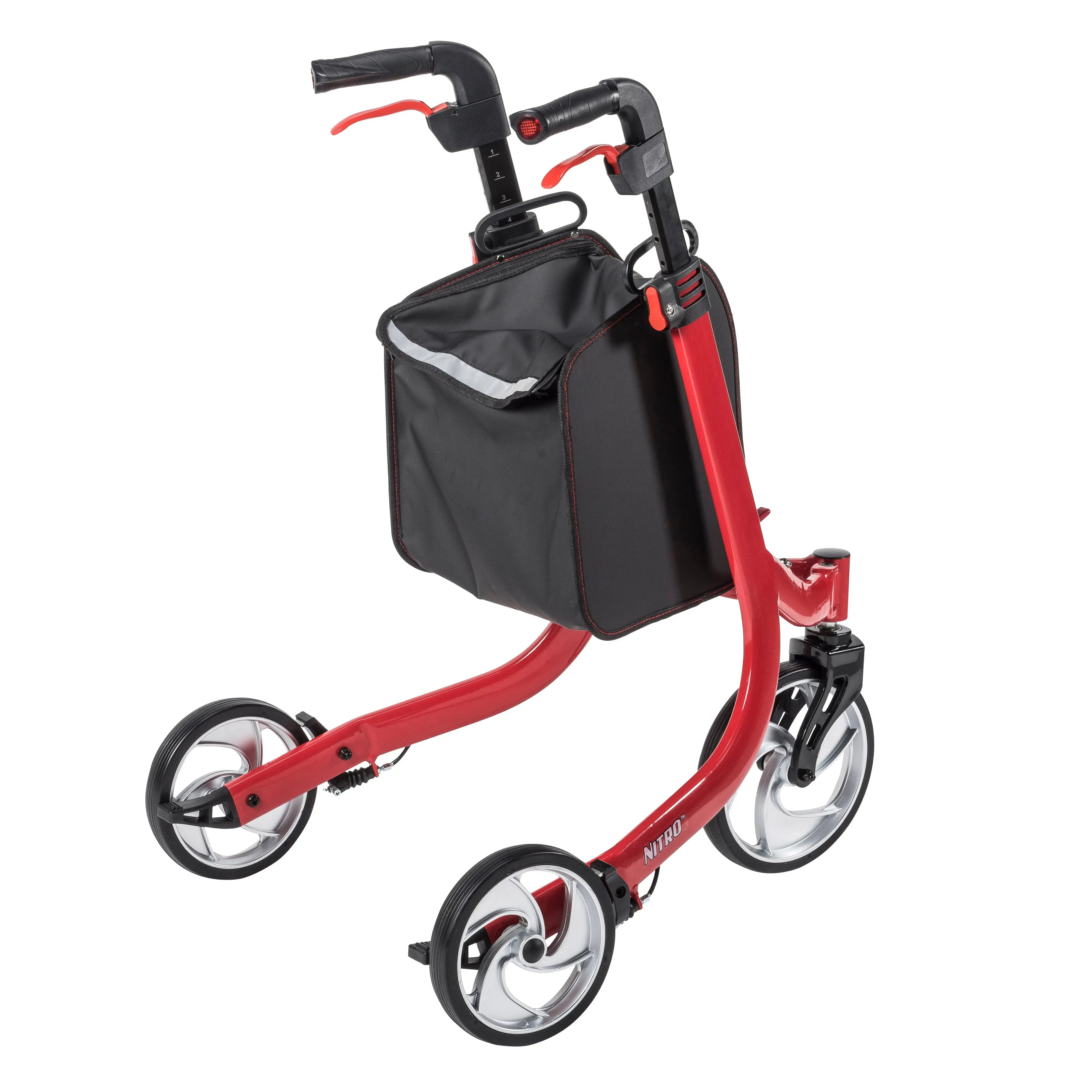 Nitro Euro Style 3-Wheel Rollator Rolling Walker - Home Health Store Inc