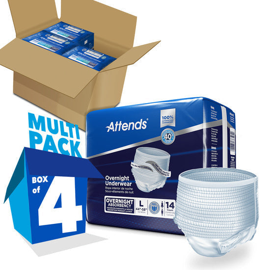 Attends Overnight Underwear, Large