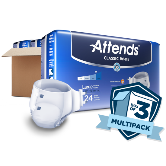 Attends Classic Briefs, Large