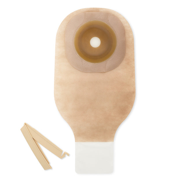 Premier One-Piece Drainable Pouch, Cut-to-Fit Stoma Opening up to 2-1/2" (64mm), Ultra-Clear 12" (30cm), Clamp Closure - Box of 10