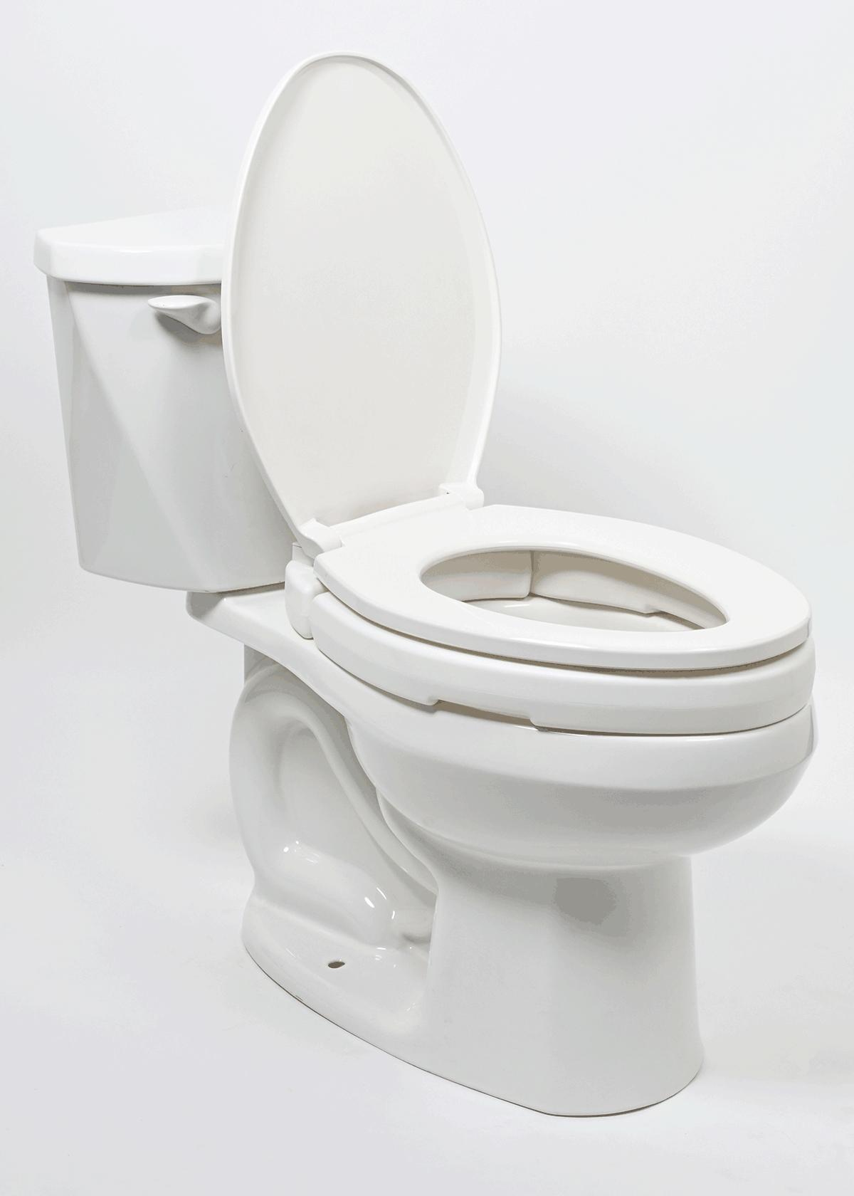 Mobb 2" Hinged Raised Toilet Seat