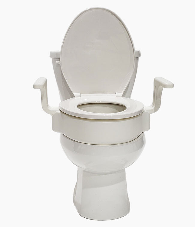 Mobb Elongated Toilet Seat Riser With Handles