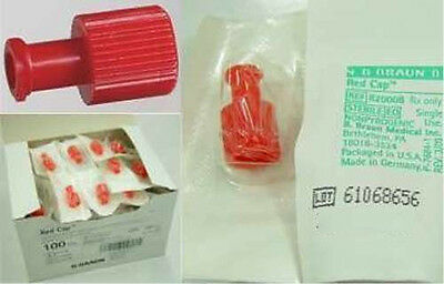 Luer Cap, Iv, Dual Function, Red. - Box Of 100 - Home Health Store Inc