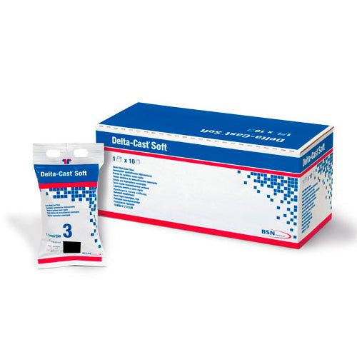 Delta-Cast Soft Polyester Semi-Rigid Cast Tape 1cm X 3.6m, Black - Box Of 10 - Home Health Store Inc