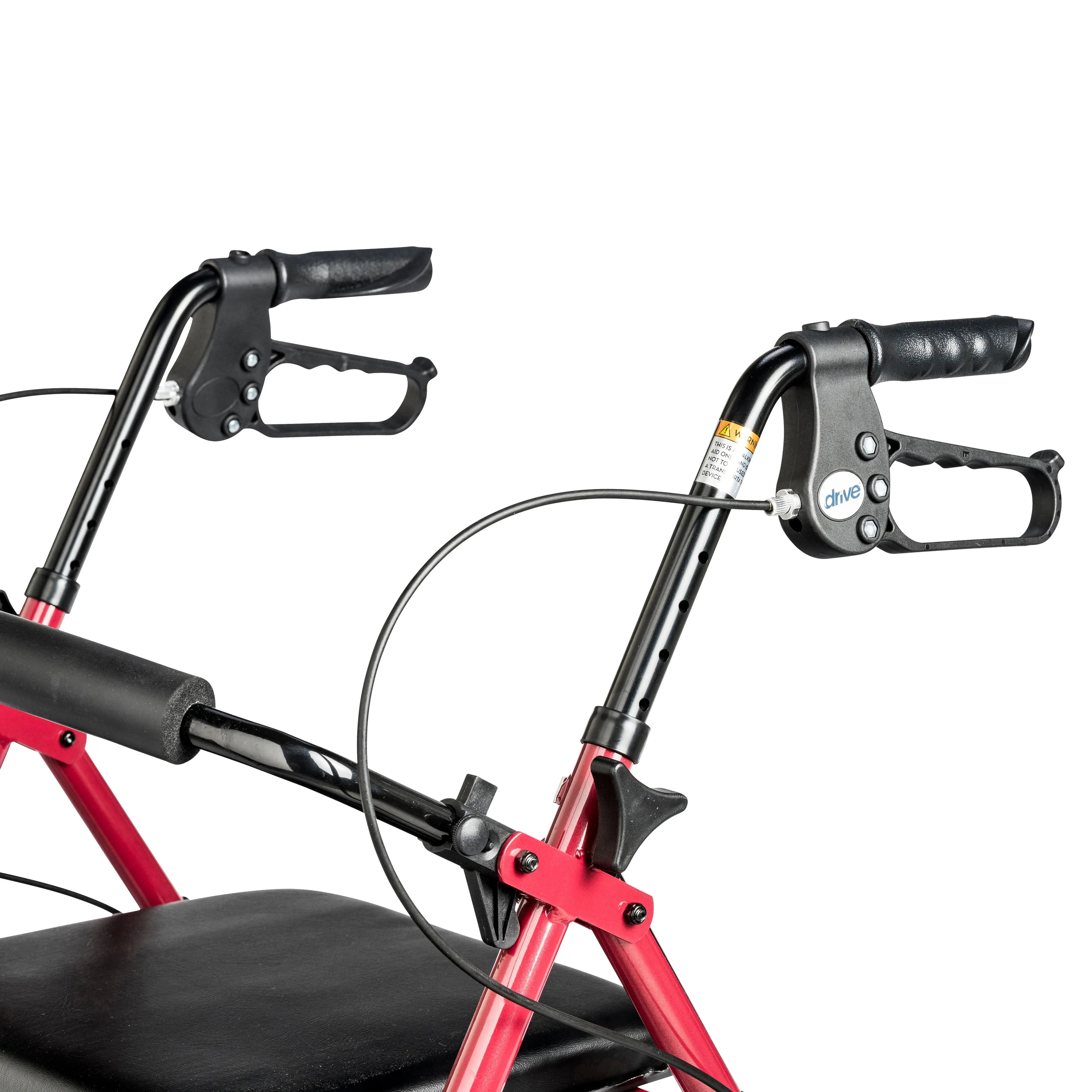 Rollator Rolling Walker with 6" Wheels, Fold Up Removable Back Support and Padded Seat - Home Health Store Inc