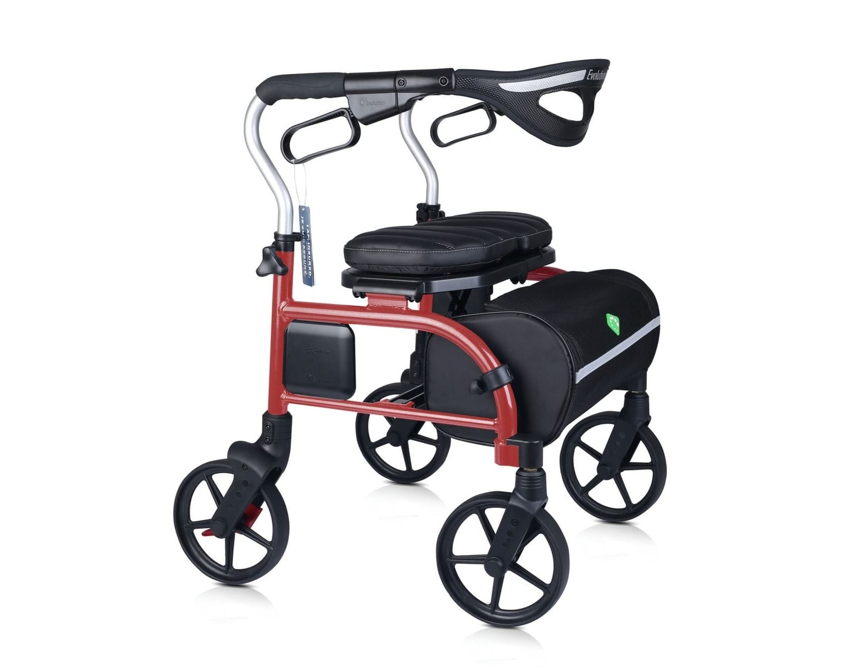 Evolution Trillium Rollator Mobility Walker with Seat, Height Adjustable and Wheels