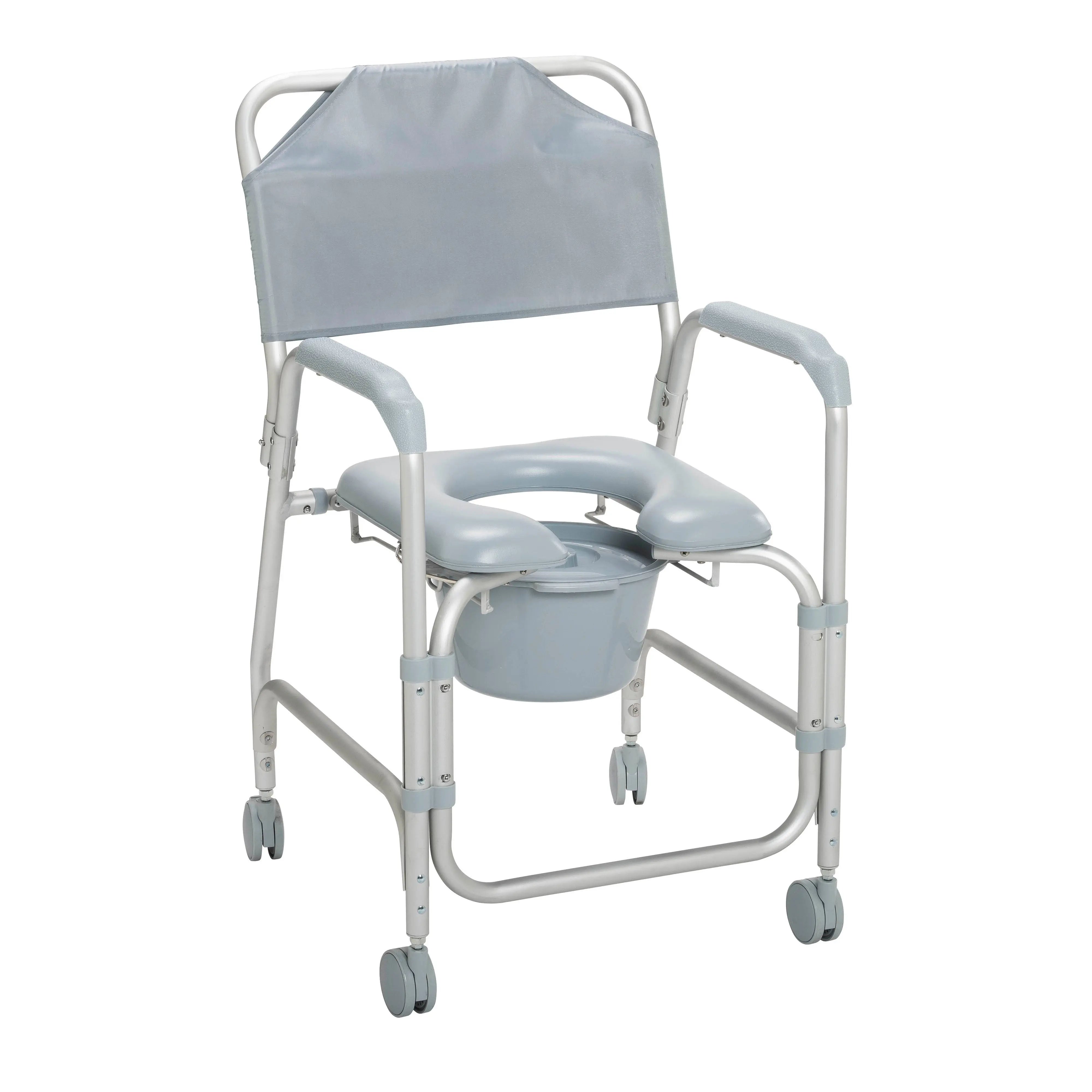 Lightweight Portable Shower Chair Commode with Casters - Home Health Store Inc