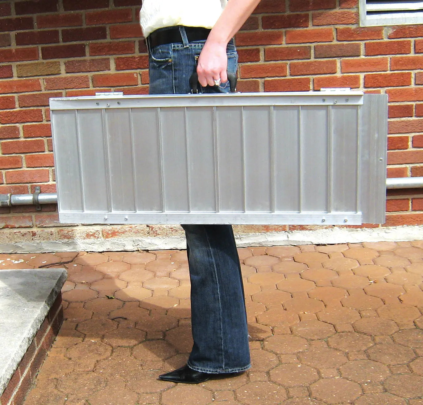 Single Fold Portable Wheelchair Scooter Ramp with Carry Handle and Travel Bag - Home Health Store Inc