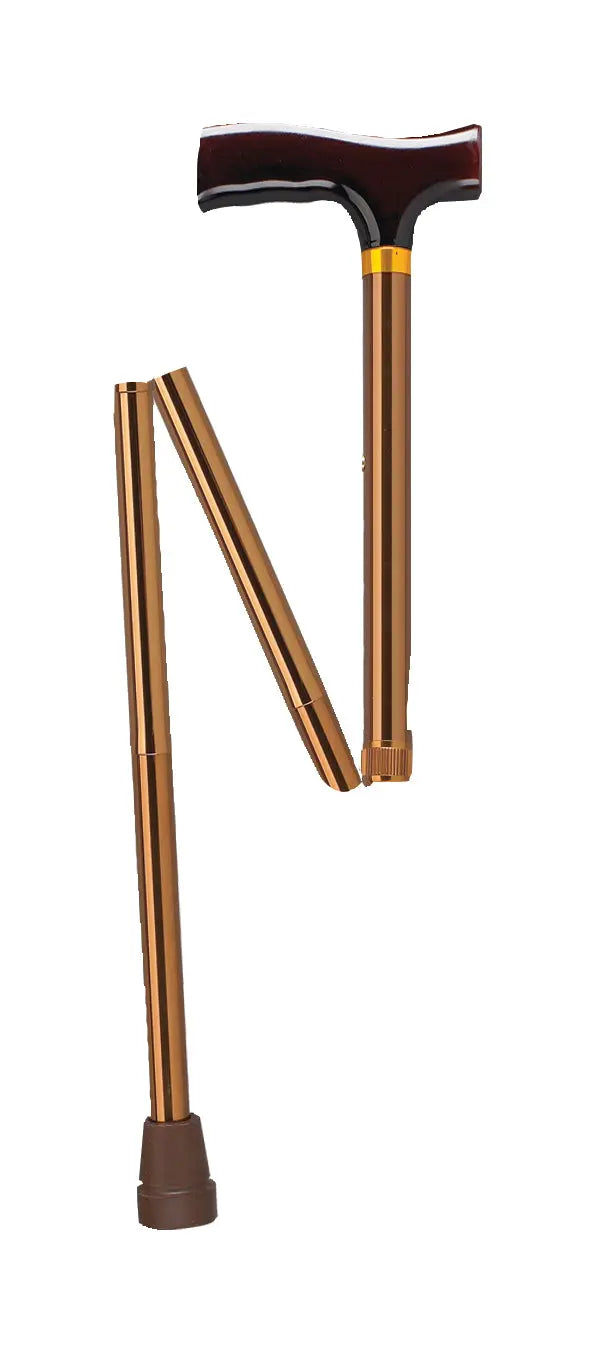 Lightweight Adjustable Folding Cane with T Handle - Home Health Store Inc